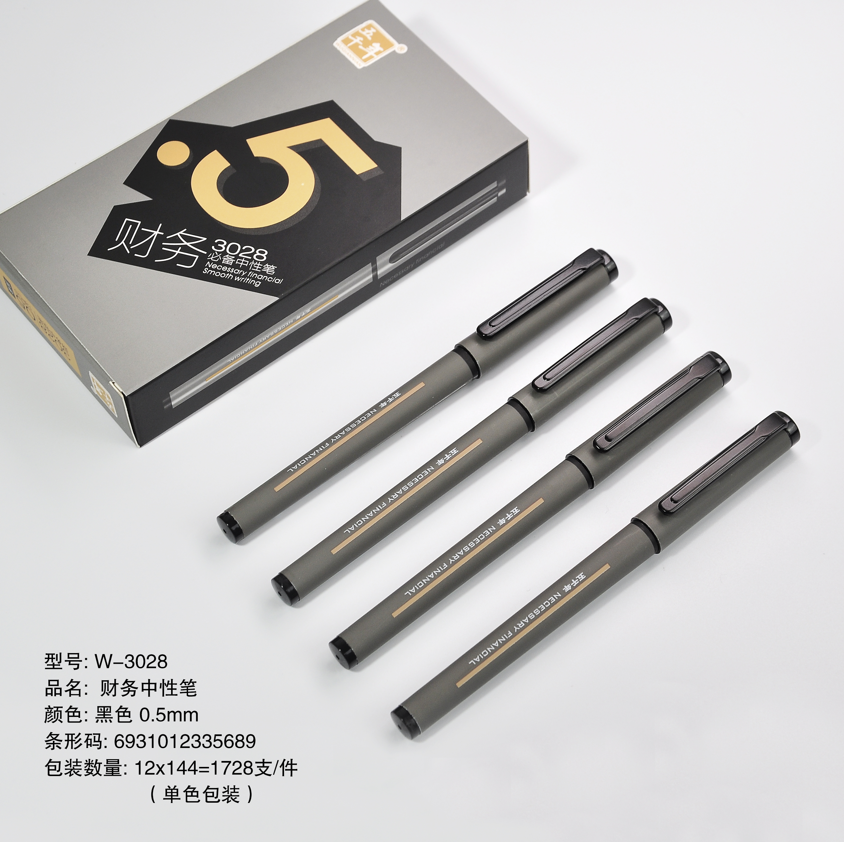 Gel ink pen W-3028