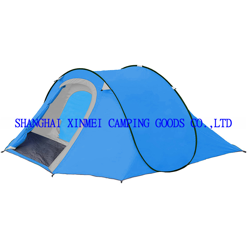 2 Person Pop Up Tent With Polyester Tent Fabric Steel Tent Poles And Pe Tent Ground Sheet