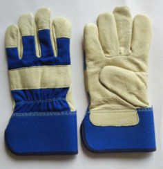 Pig grain leather working glove