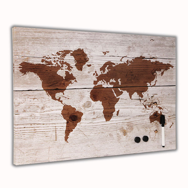 Decorative Memo Board, World Map Dry Erase Board, Notice Writing Board, Decorative Memo Board