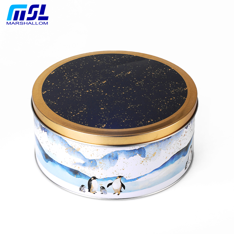 round tin/tin/tinbox/tin packaging/gift box