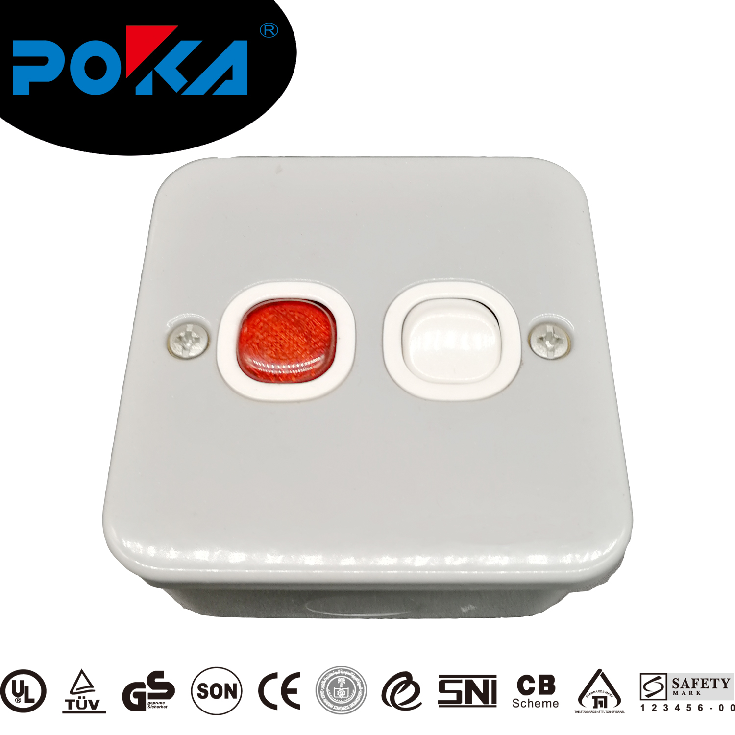 Heavy duty Metal box safety protection wall switch socket