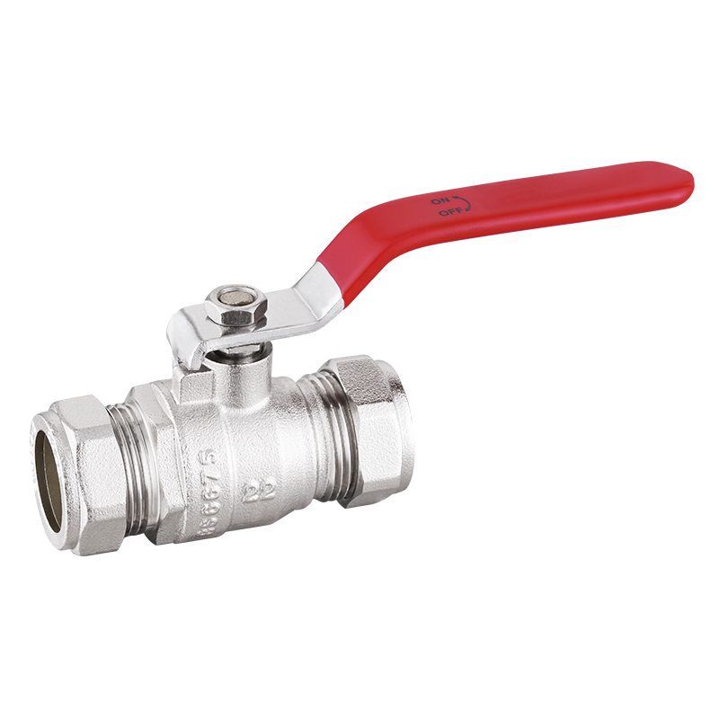 Compression ball valve