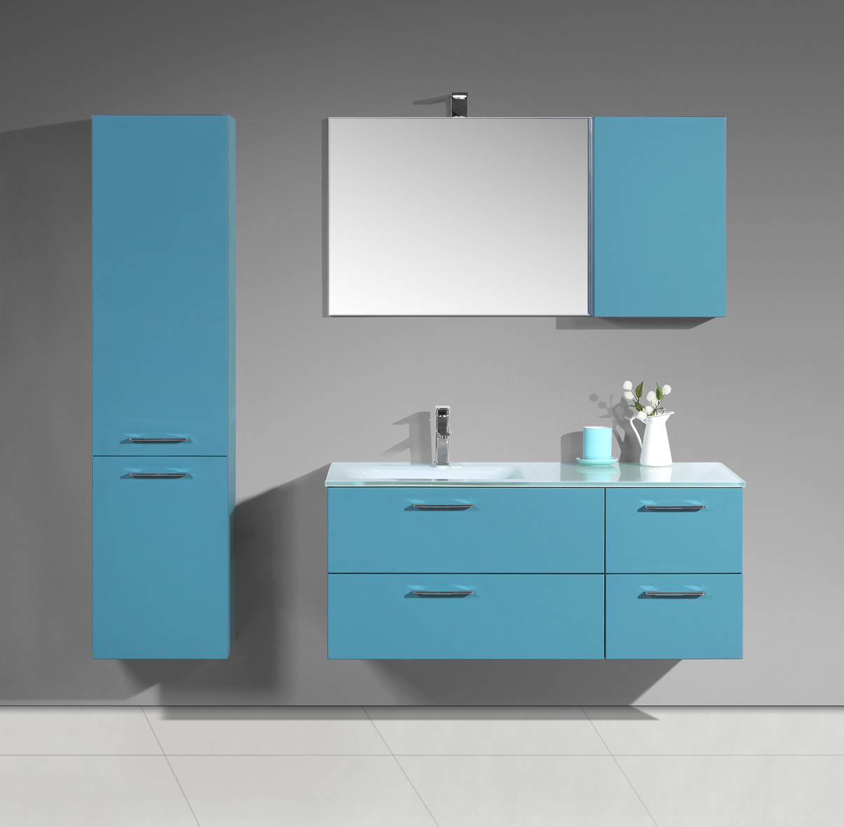Okayhome-Km- Bathroom Furniture Wall Hung Cabinet
