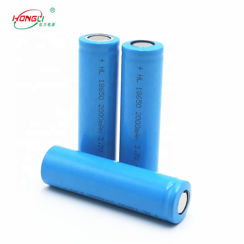 2000mAh 18650 Grade A rechargeable lithium ion battery for power bank and digital electronic products