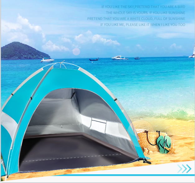 Pop up beach tent