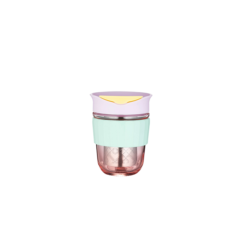 Newly lanuched Heat-resistant glass coffee cup to go/ glass sustainable cofee cup
