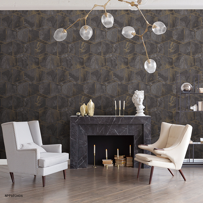 Fashion Geometric Design PVC Wallpaper