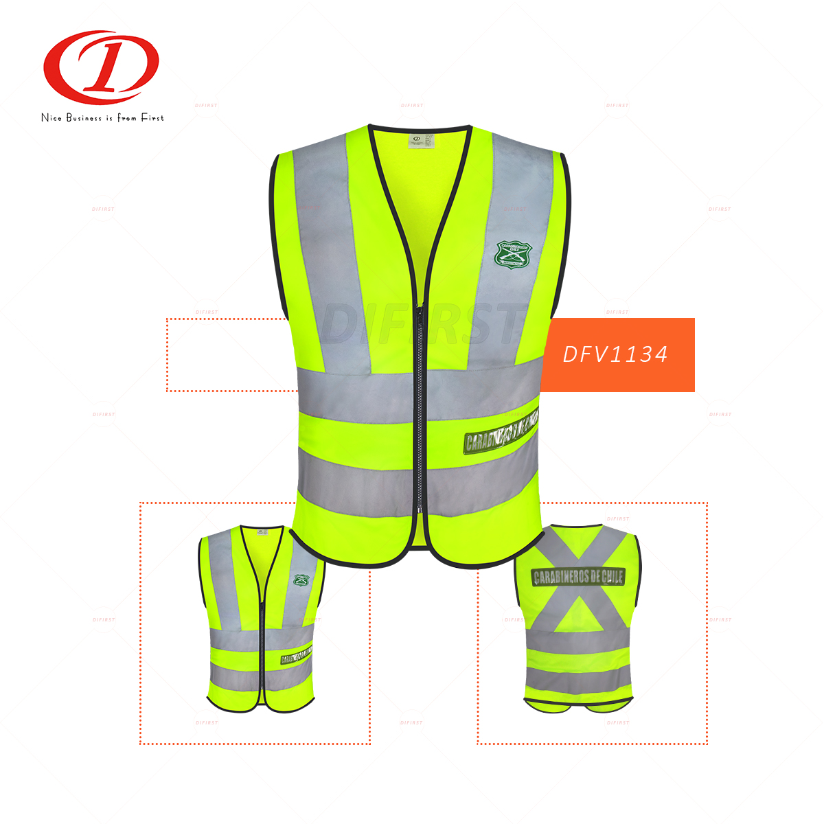 Public Hi Visibility Reflective Safety Vest