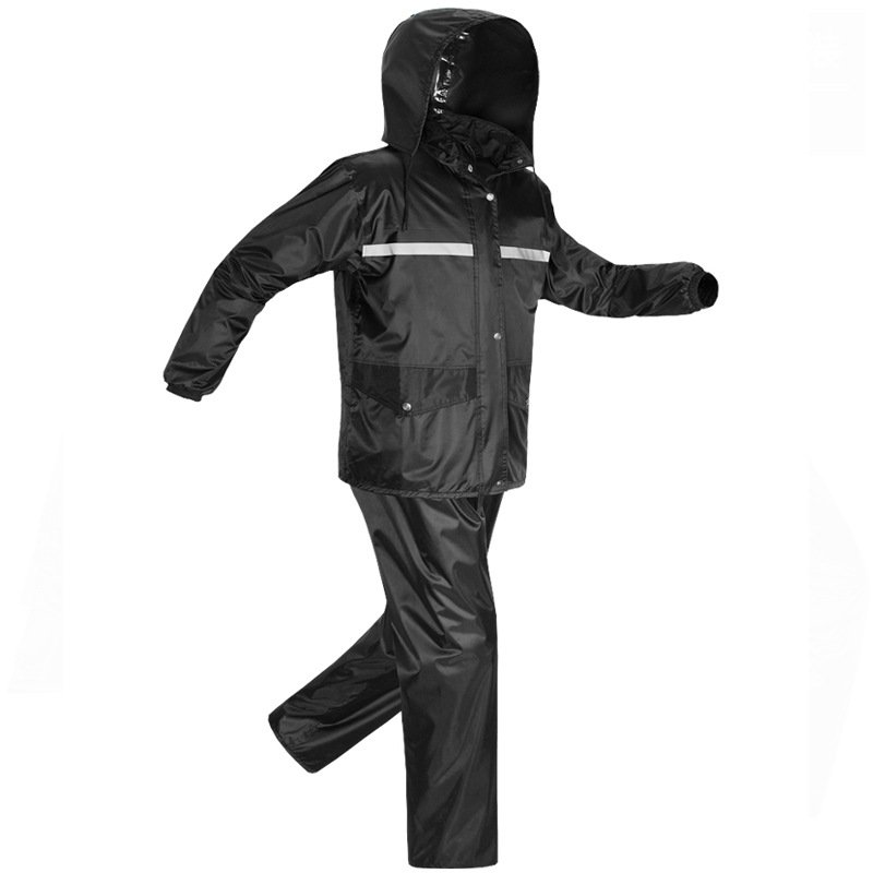 Reflective raincoat for cycling and fishing outdoor safety raincoat