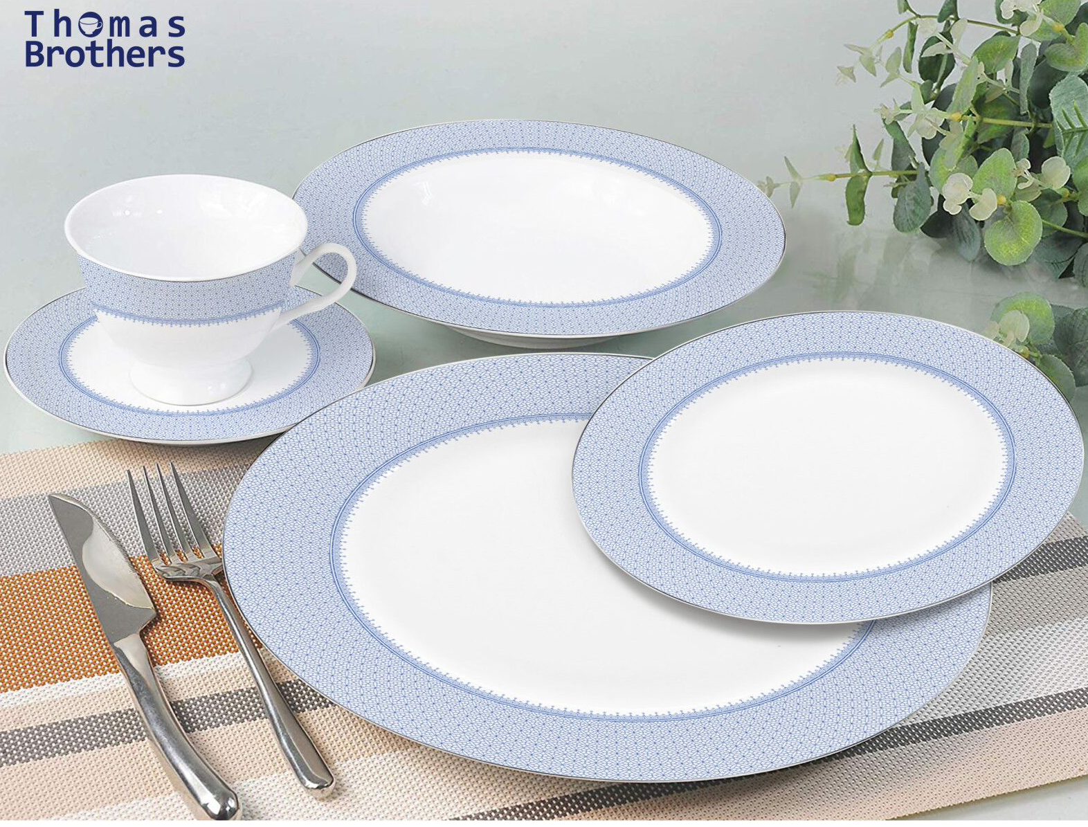 Superwhite new bone china with gold decal