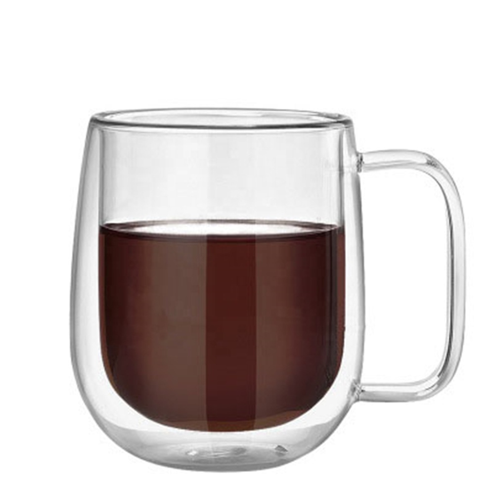 Double coffee mug with handle