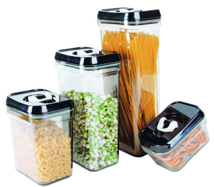 lid lock plastic storage jar