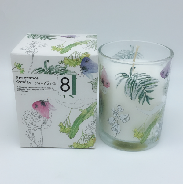 Home Wholesale Glass Jar Candle Soy Wax Luxury Scented Candles Gift