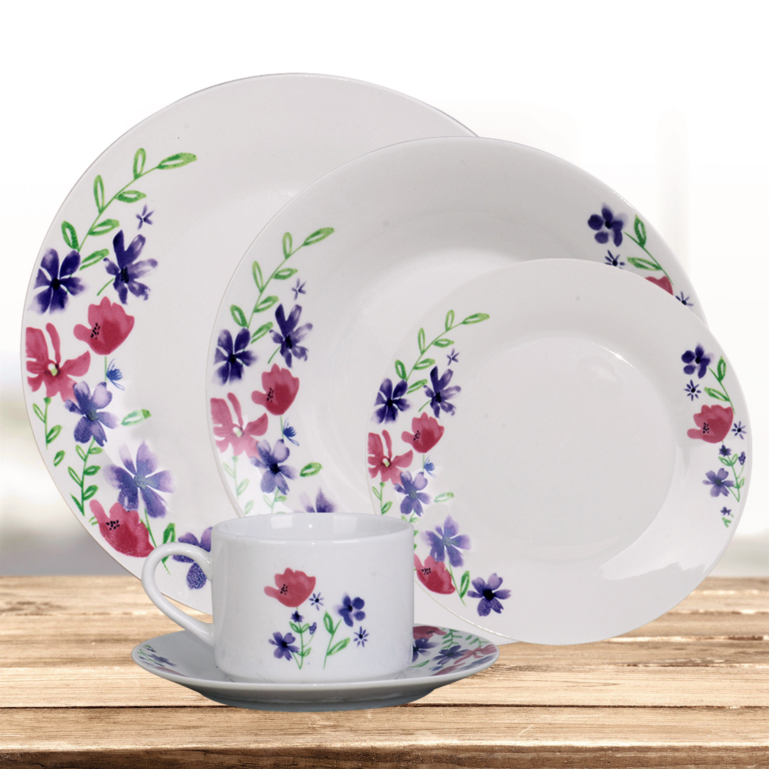 20 Piece Porcelain Dinnerware Set