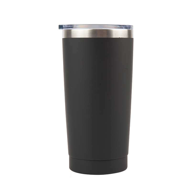GOX Dual-wall Insulated Stainless Steel Coffee Mug with Leakproof Lid