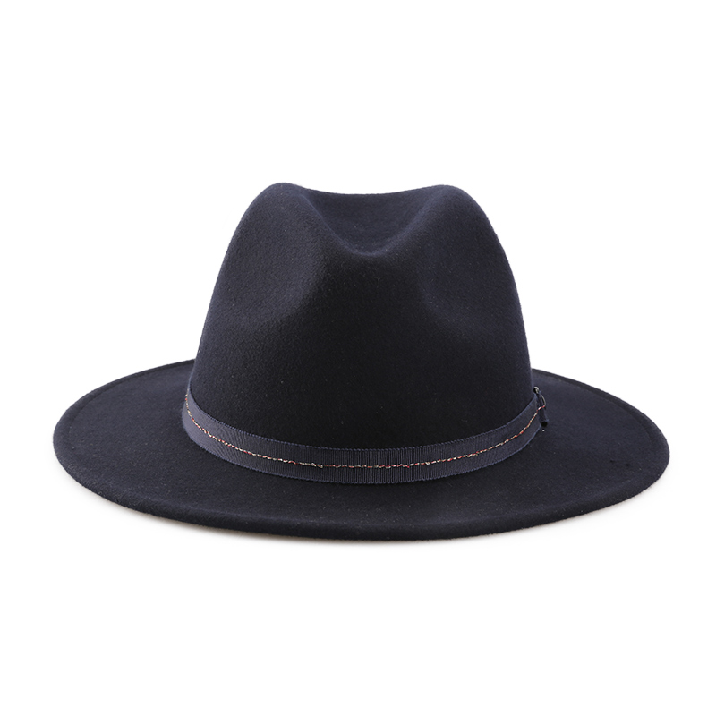 Men Women Autumn Winter British Style Fedora Hat Wool Fel Hat