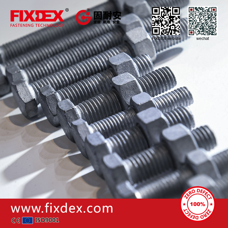 Steel Structural Hot Dip Galvanized Heavy Hex Bolt and Nuts