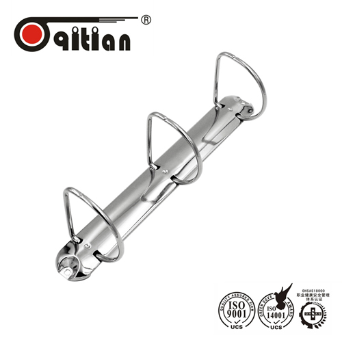 3 Metal Holes D Ring Binder Clip Office Supply Paper File Folder