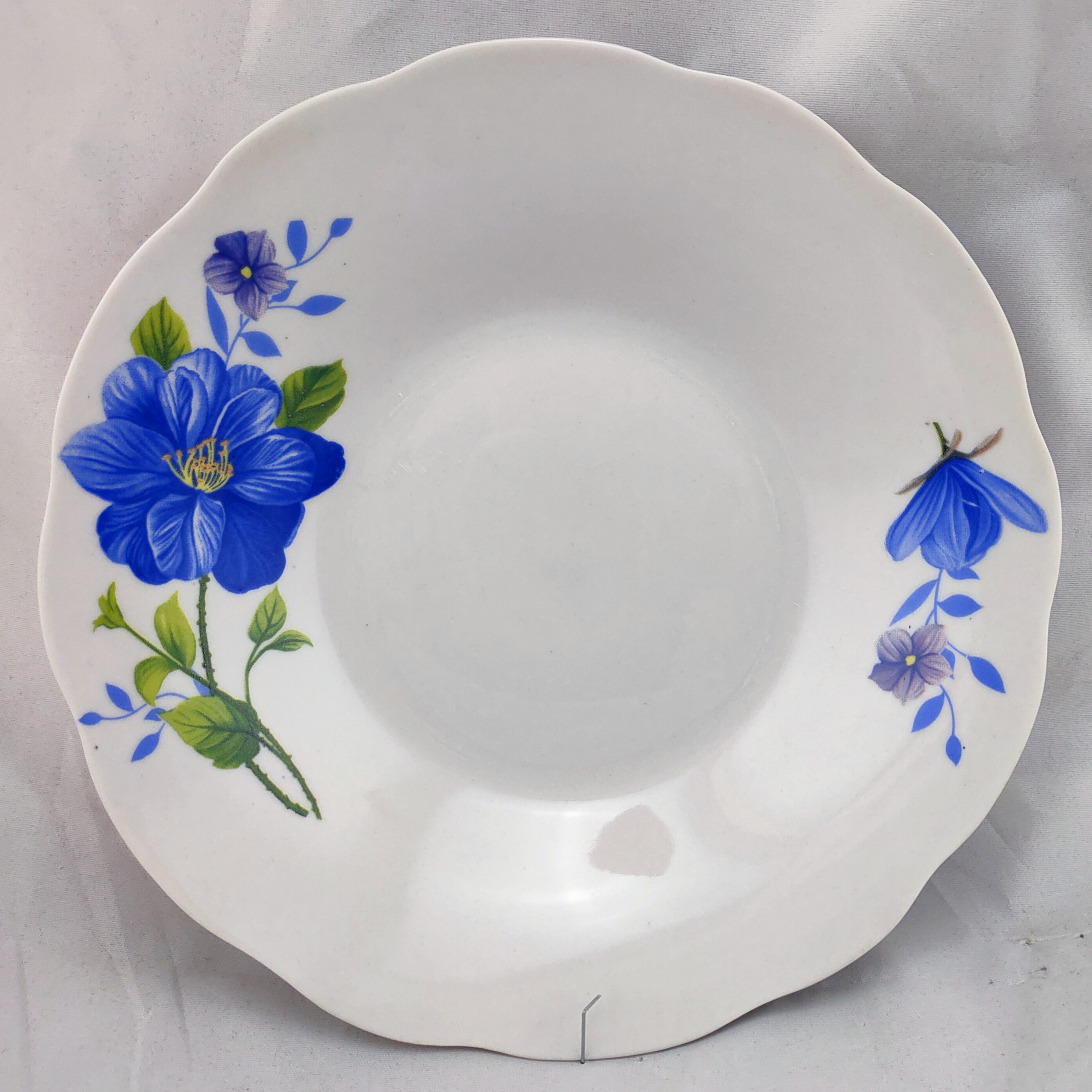 Soup Plate Porcelain Cut Edge
