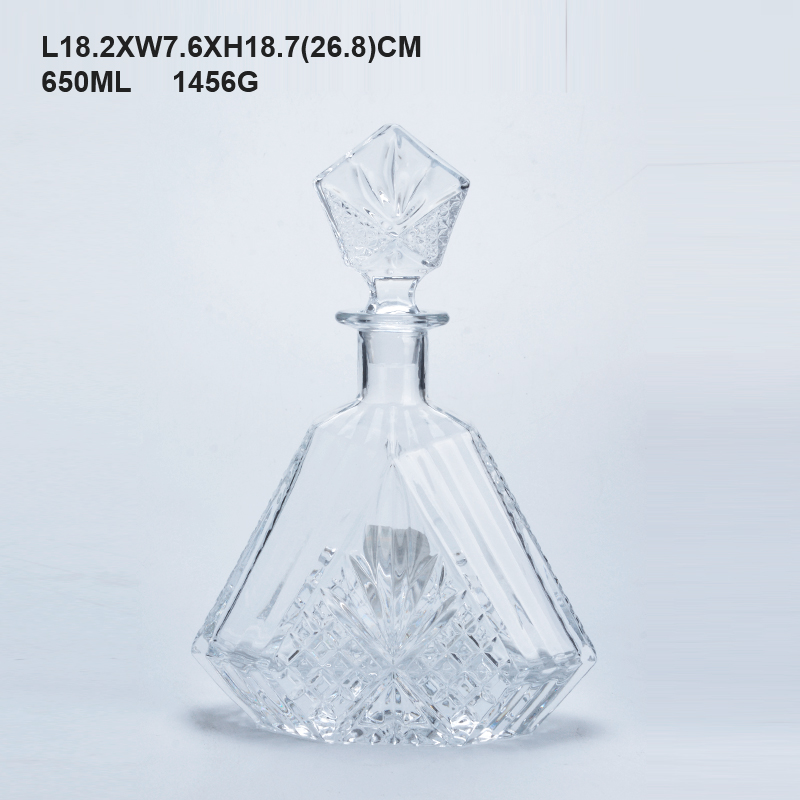 Bar Craft Cut Glass Whisky and Brandy Decanter