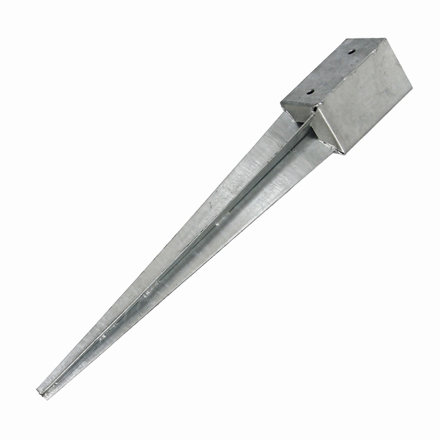 fence pole anchor, pole spike