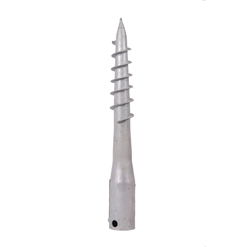 Hot Dipped Galvanized Pole Anhor With Screw Post Support