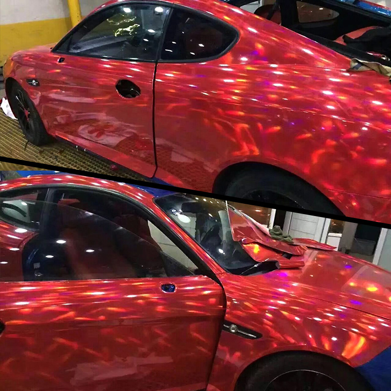 PVC Holographic Laser Chrome Film