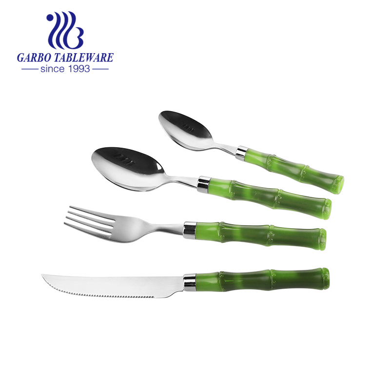 High quality party using competitive stainless steel 24pcs cutlery set
