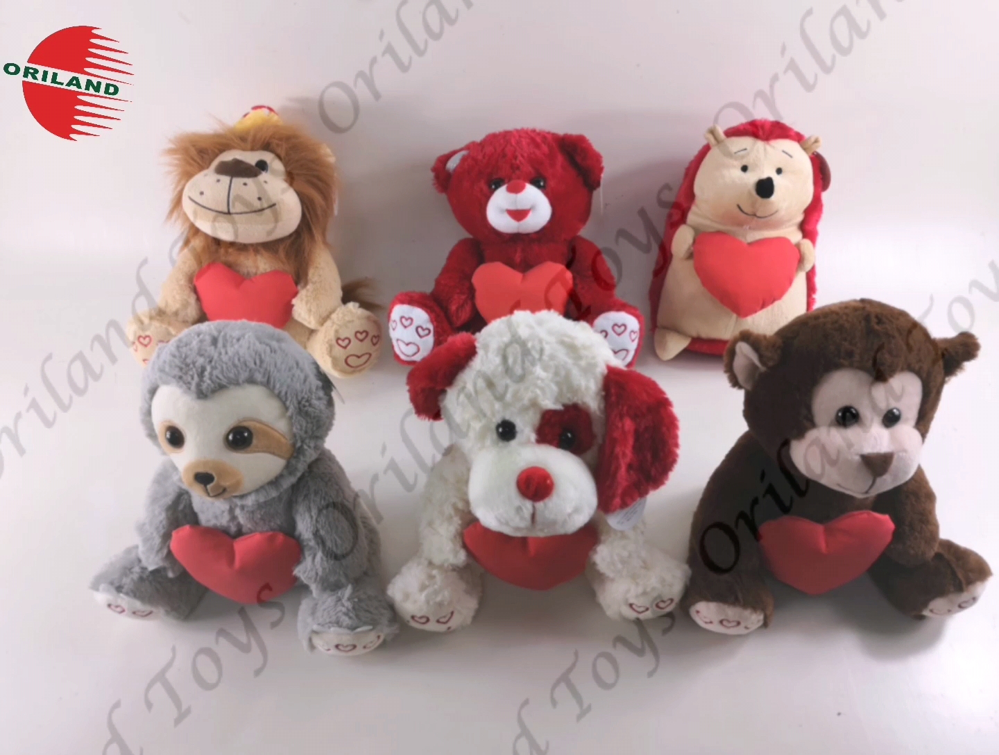 I love you plush toy stuffed animal valentine soft toy with heart