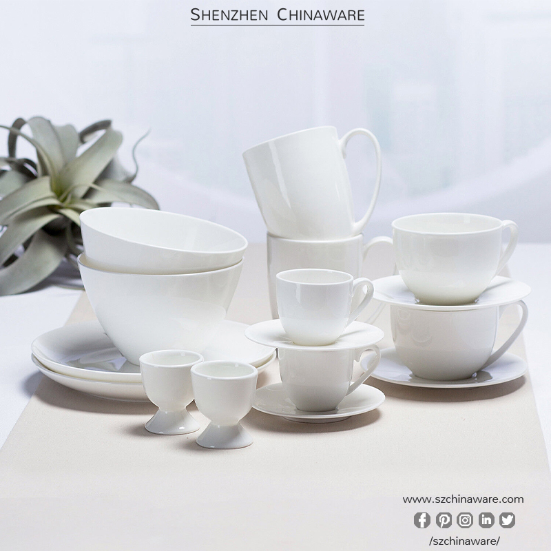 Pure P00-1 Tableware SZChinaware Porcelain Bone China Plate Dinner Set