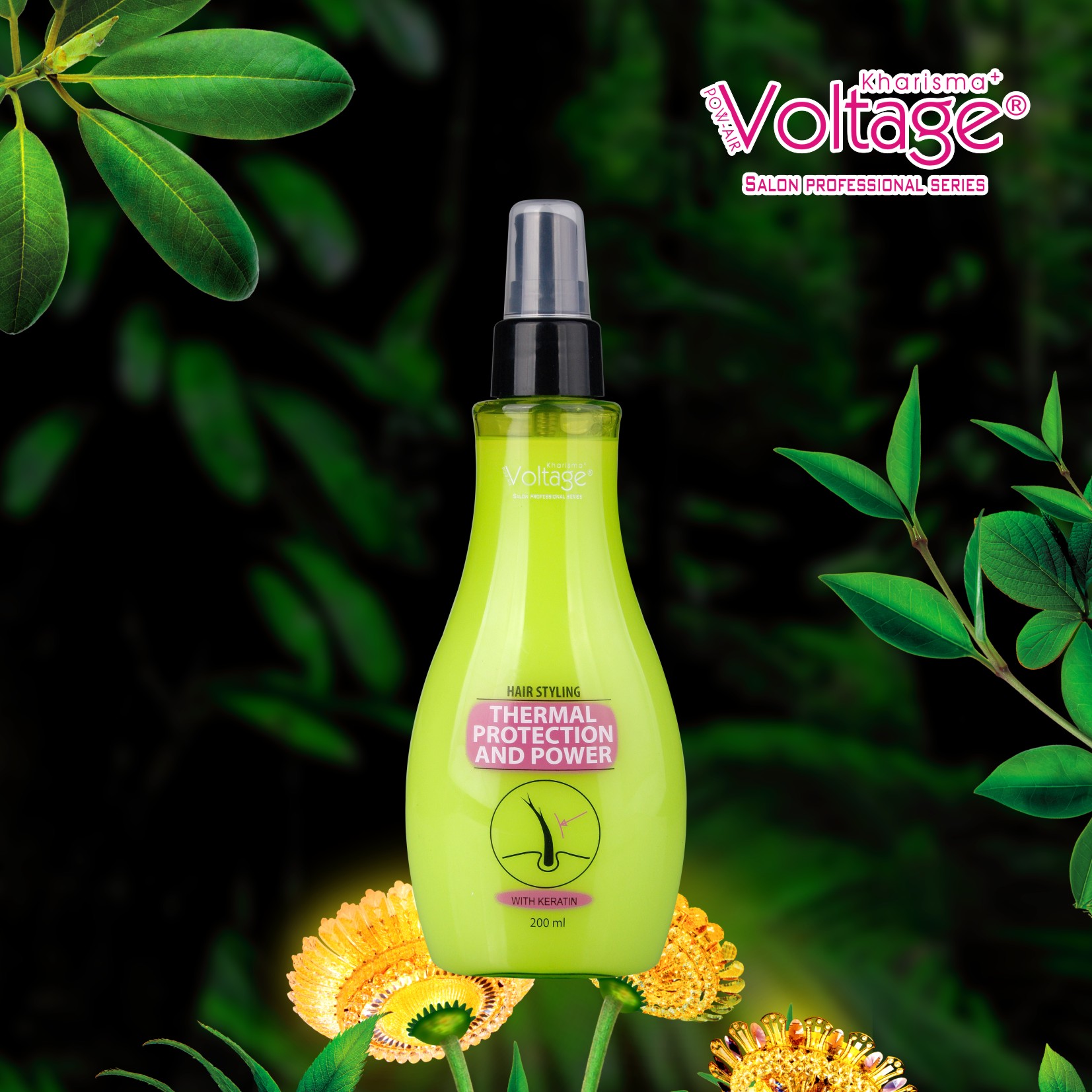 New Hair Spray for heat styling and UV protect 200ML