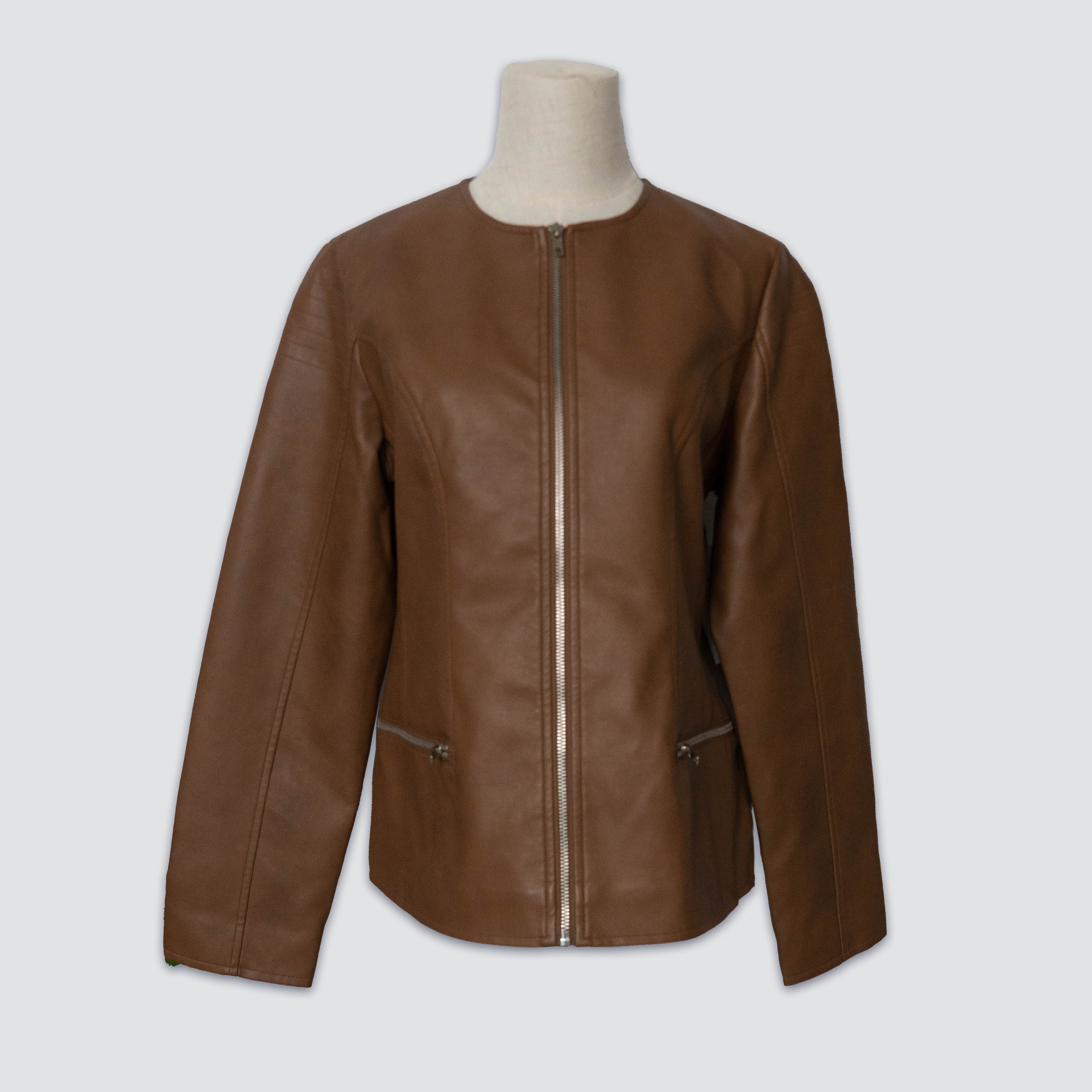 Long Sleeve Pu Jacke