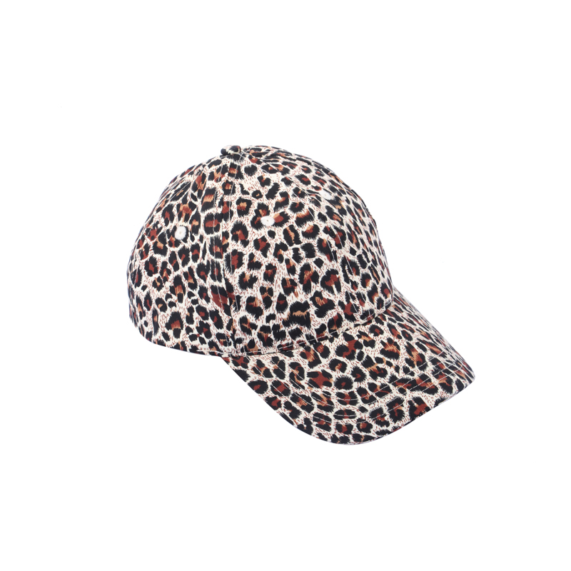 peach skin baseball cap with all over printing