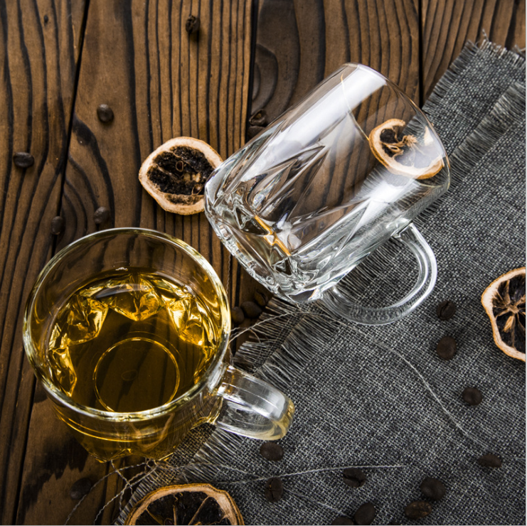 Clear Glass Mugs, Beer Mug, Drinking Glass Cup, Clear Glass Coffee Mug, Engraved Glass Cup and Saucer, Coffee Glass