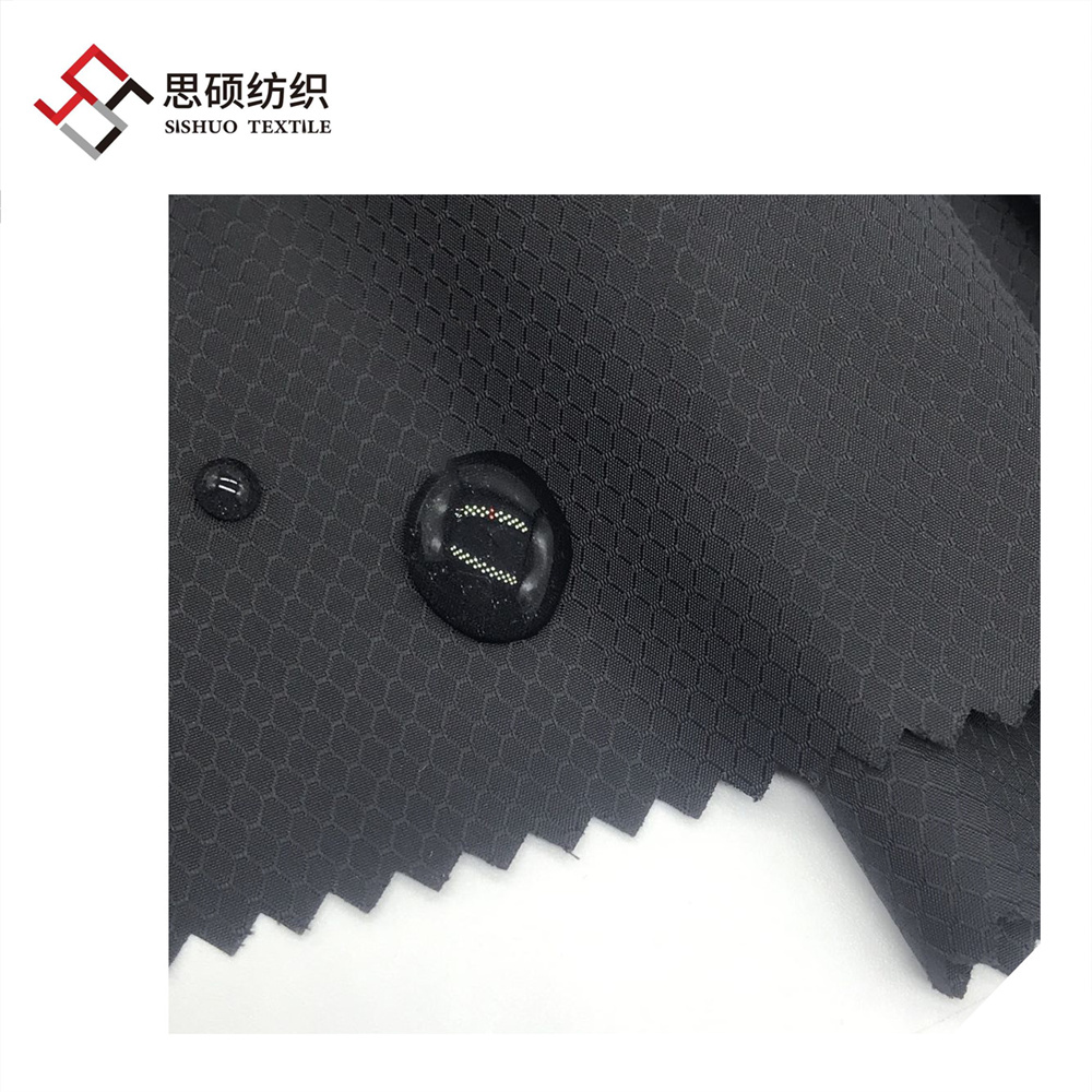 300T full dull nylon diamond-type lattice taffeta fabric for outdoor jacket down coat