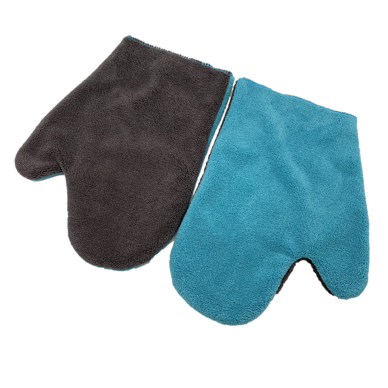 Microfibre coral fleece wash mitt