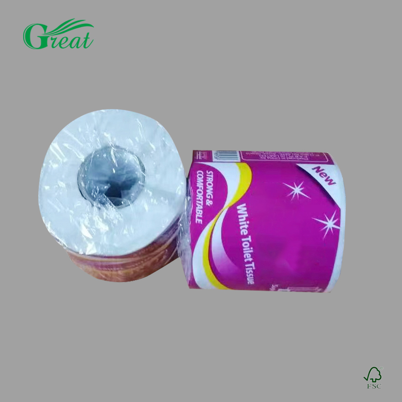 FSC Fatory Direct Supply Individual Plastic Wrap Standard Core Toilet Tissue