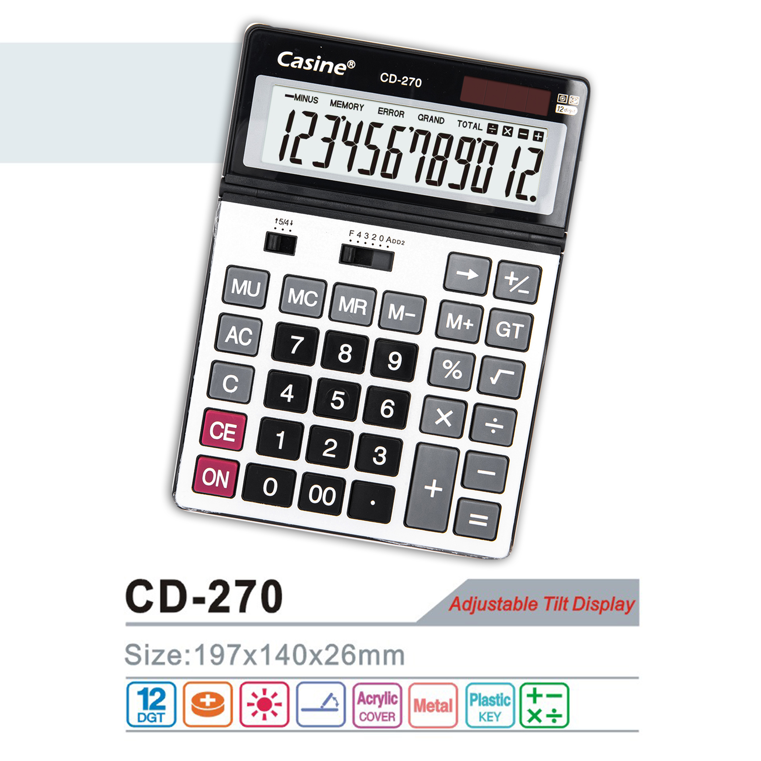 CD-270 - 12-digit desktop calculator