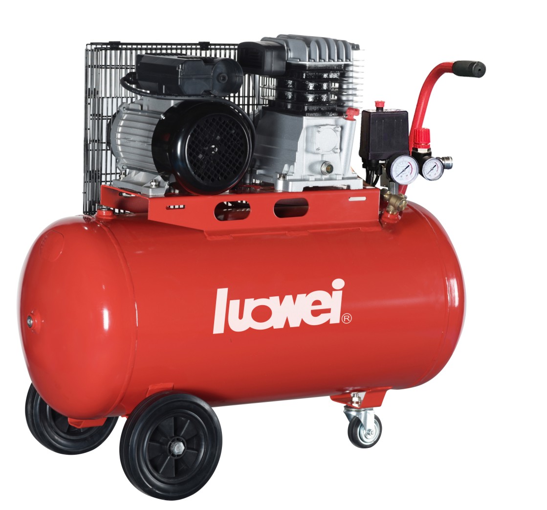 Belt-Driven piston compressor