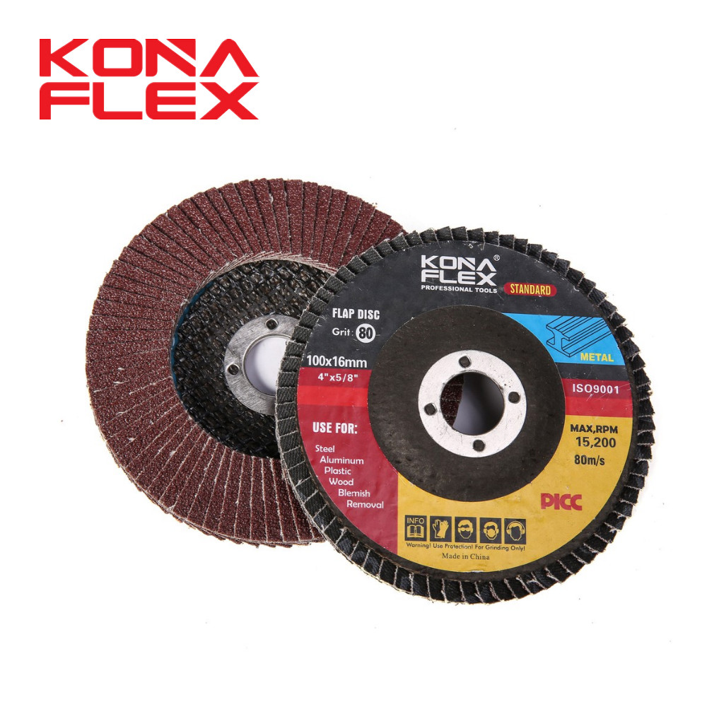 Konaflex 4 inch T27 High Density Aluminum Oxide Flap Disc
