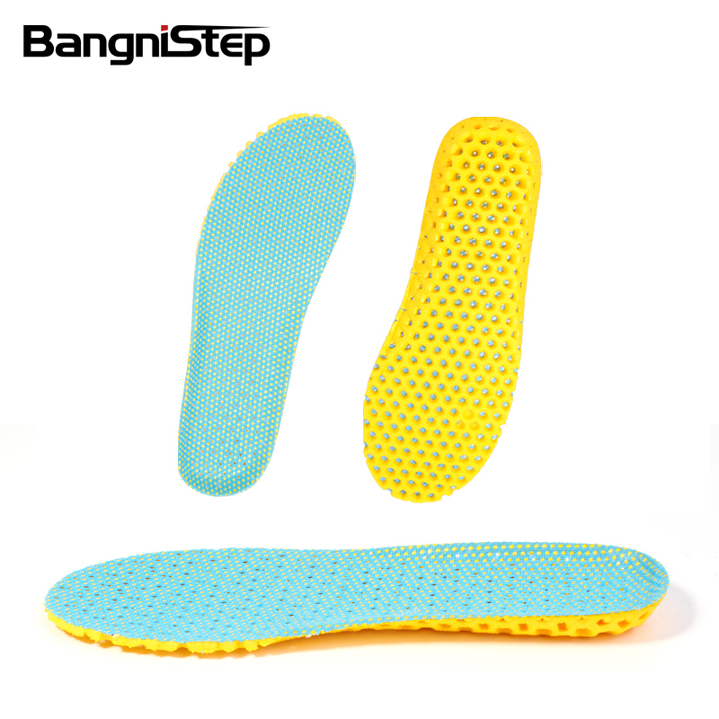 Bangni Shoe Insert Soft PU Honeycomb Running Insoles Basketball Shoe Sport Insoles For Kids/Children