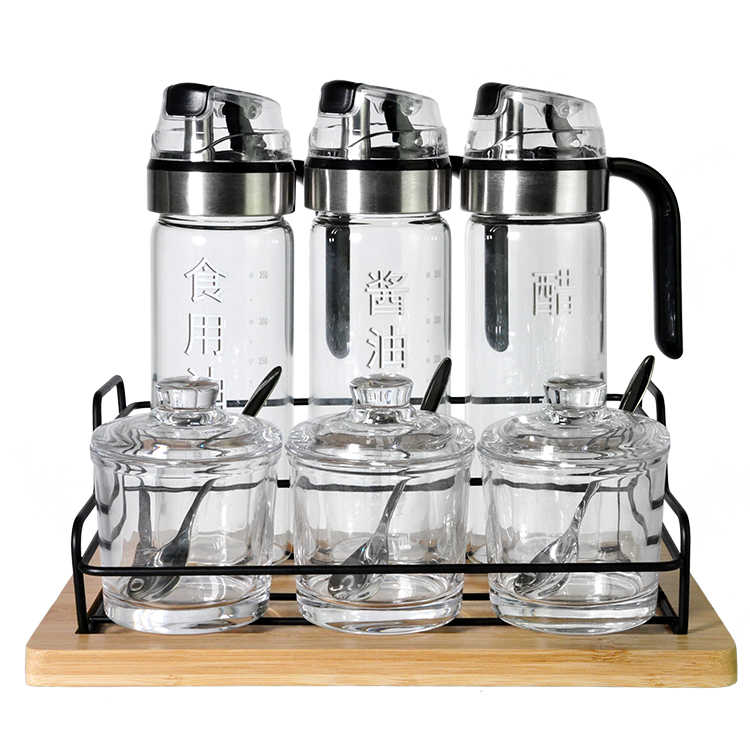 Seasoning jars and oil sauce vinegar bottle set
