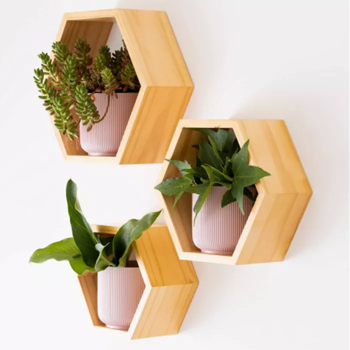 wooden wall shelf