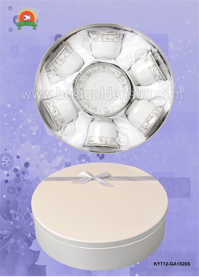 12pcs Tea Cup&saucer