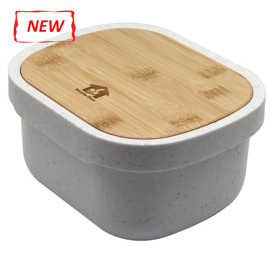 -1Lunch box with bamboo cover granite pattern