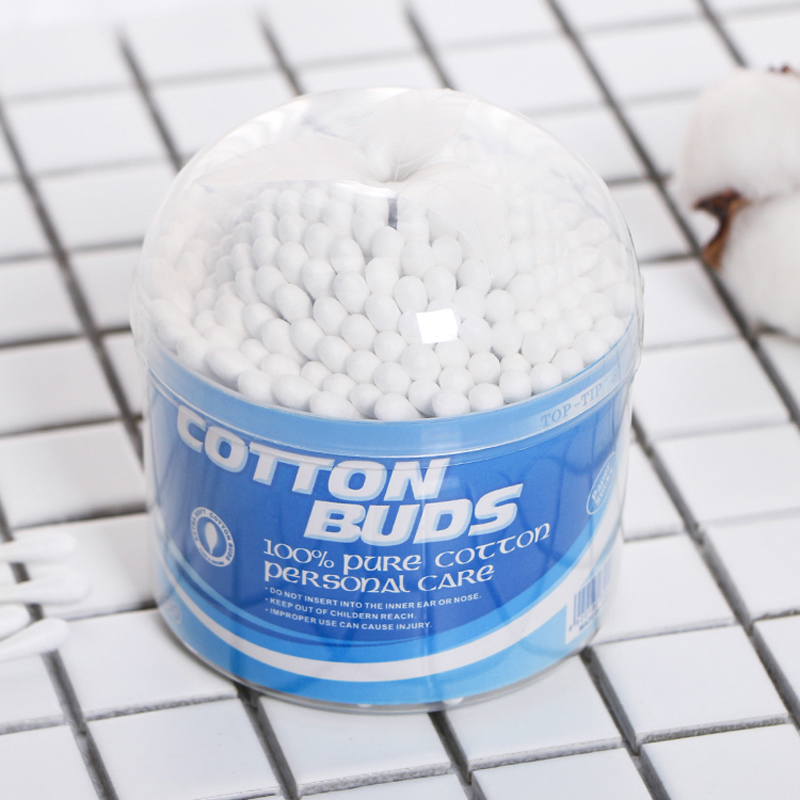 #1 A Paper cotton buds in round canister