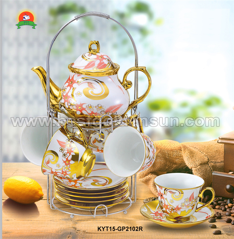 15pcs Tea Set W/Stand
