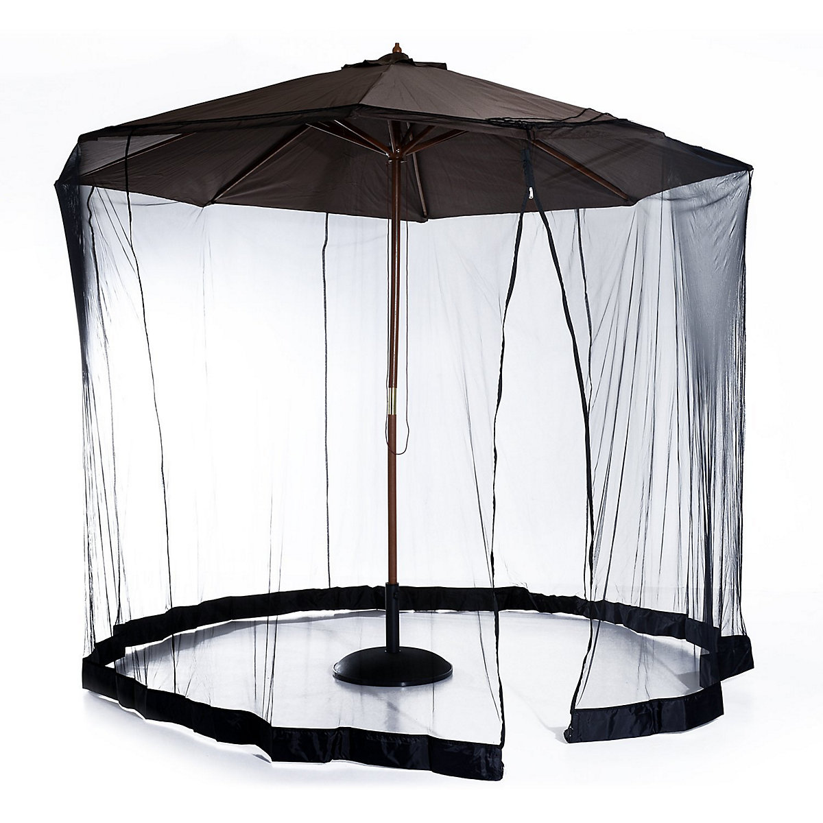 Mosquito Net For Umbrella，Outdoor Patio Garden Adjustable Umbrella Screen Mesh Netting