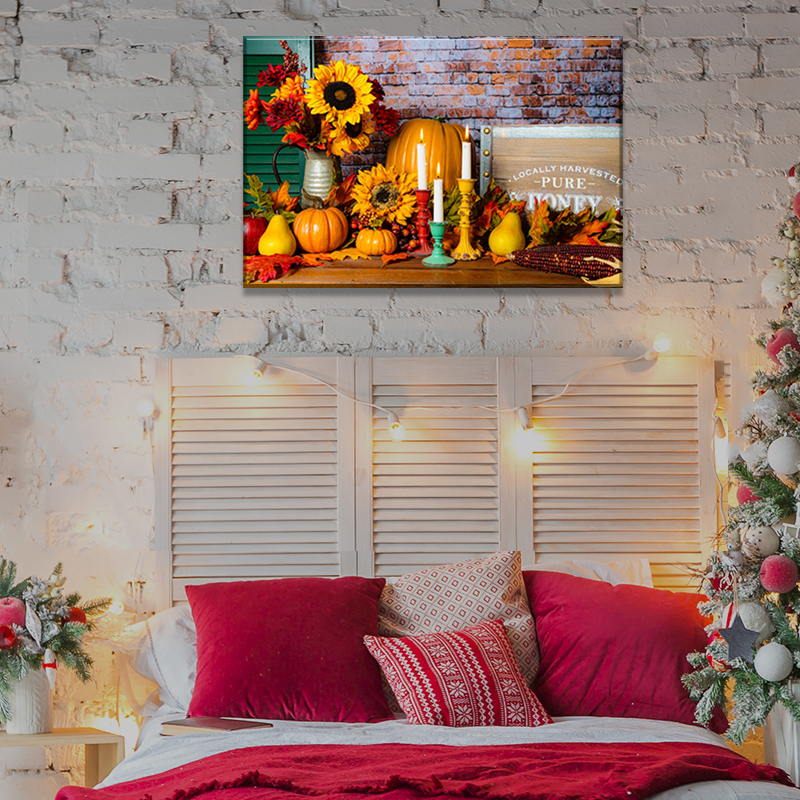 Autumn Theme LED Canvas Painting